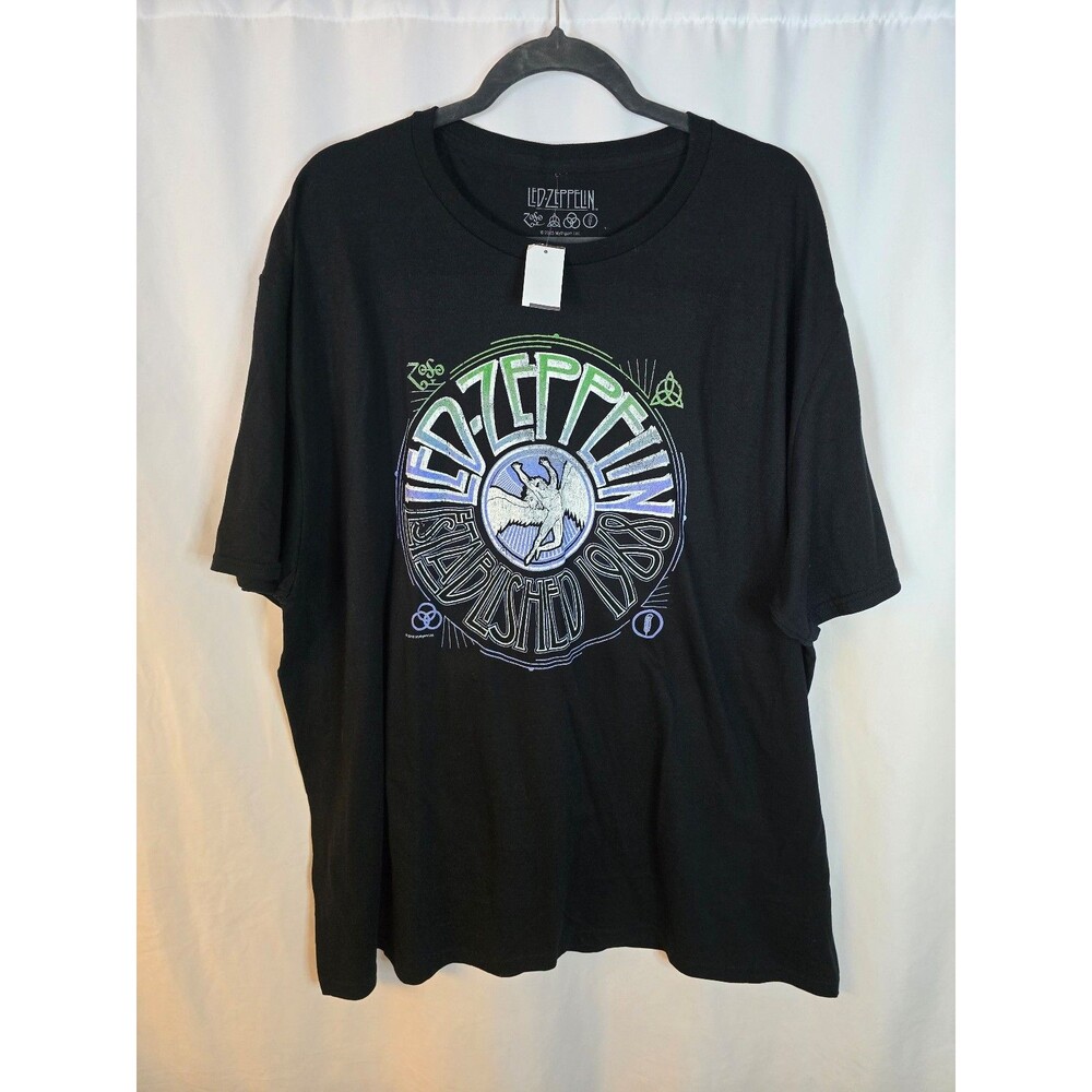 Led Zeppelin Established 1968 Black Graphic Tee NWT